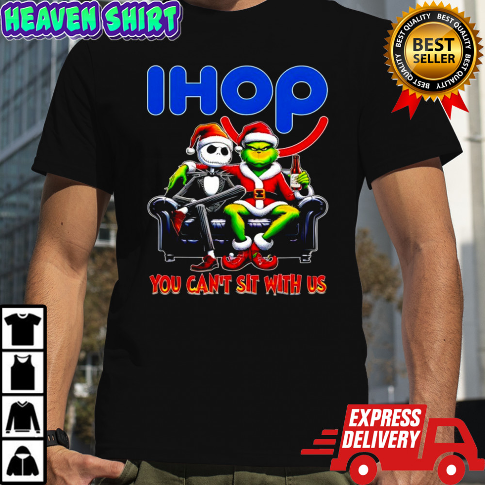 Grinch x Jack Skellington Christmas Ihop You Can’t Sit With Us Shirt