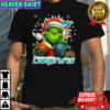 Grinch X Miami Dolphins Ball And Helmet Merry Christmas Shirt