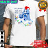 Grumpy Bear too grumpy for the nice list Christmas lights shirt