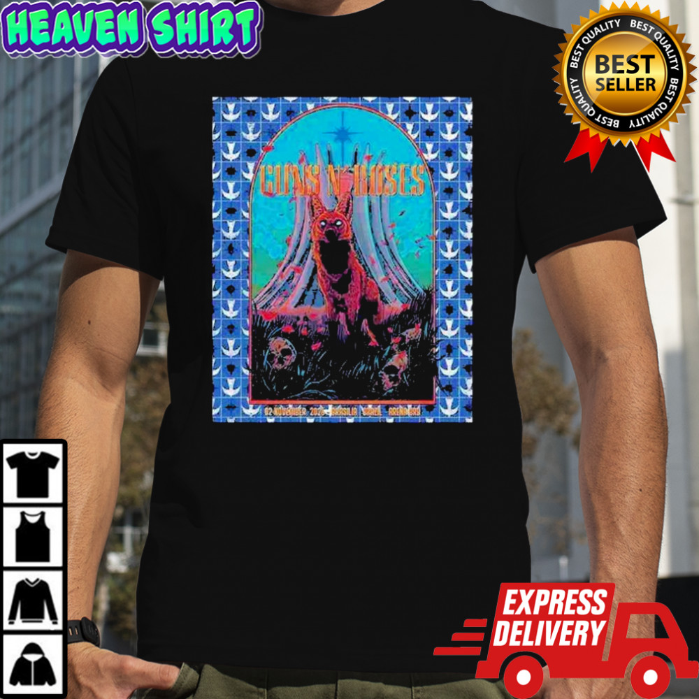 Guns N Roses Brasilia Brazil 2025 Concert At Arena BRB On November 2 T-shirt