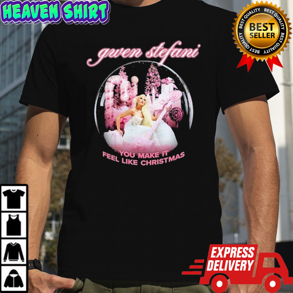 Gwen Stefani You Make It Feel Like Christmas Shake The Snow Globe T-Shirt