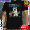 Happy Hanukkah Cat Menorah Jewish Holiday shirt