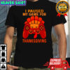 Happy Thanksgiving gaming fall Turkey gamer shirt