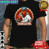 Happy Thanksgiving turkey is wearing Philadelphia Eagles graphic shirt