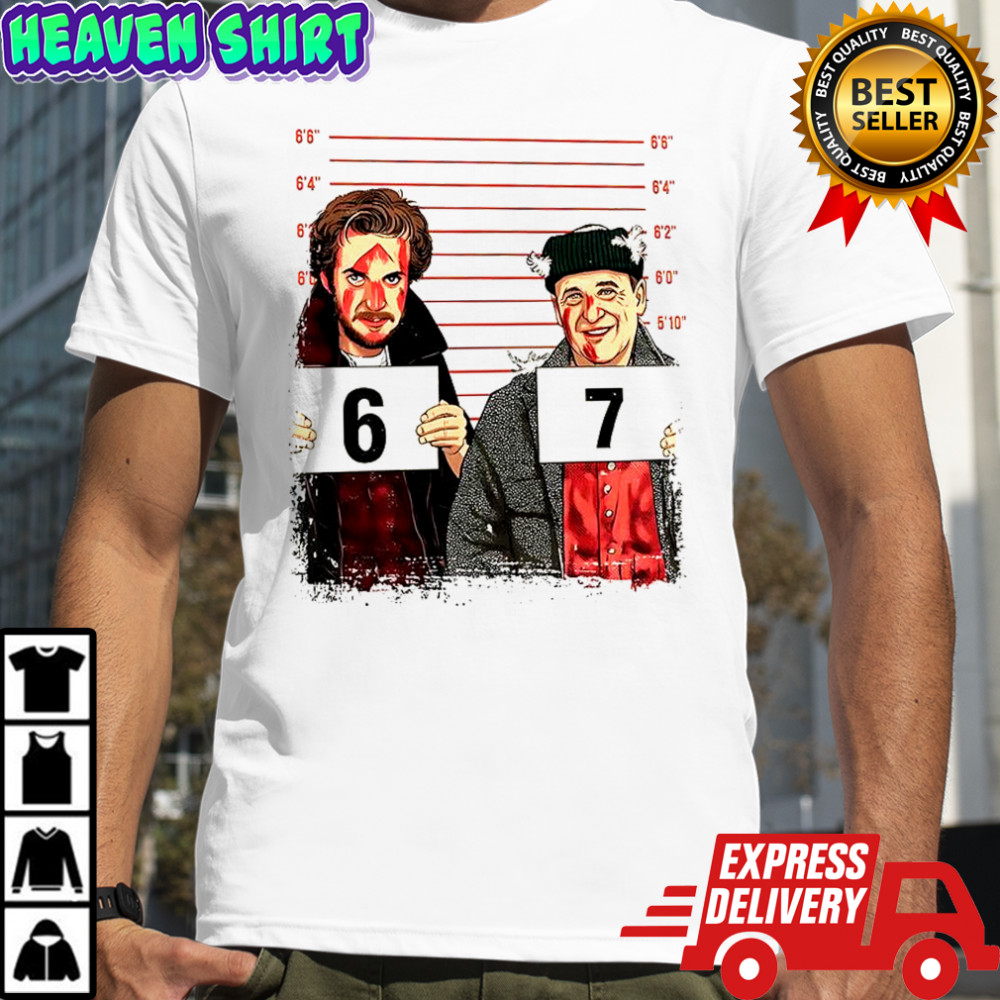 Harry and Marv Home Alone six seven mugshot meme shirt