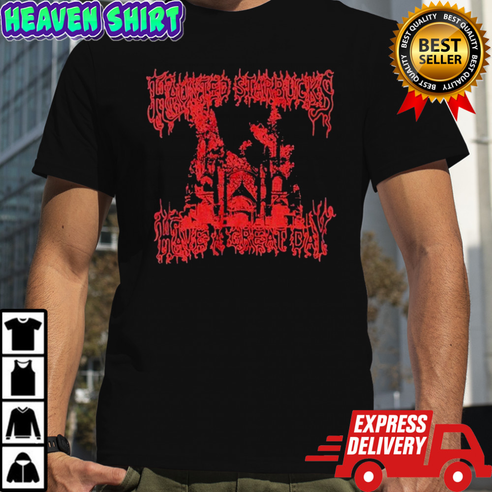 Haunted Starbucks Cathedral T-shirt