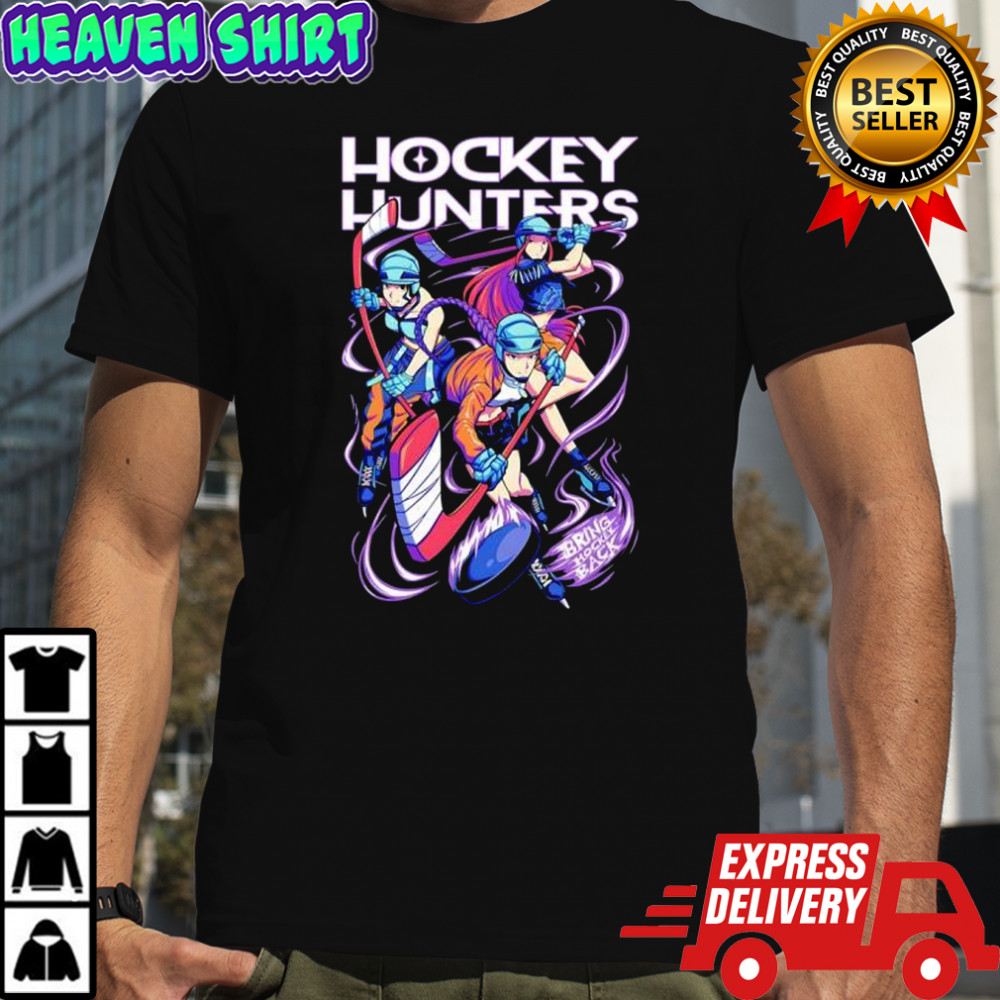 Hockey Hunters Bring Hockey Back characters shirt