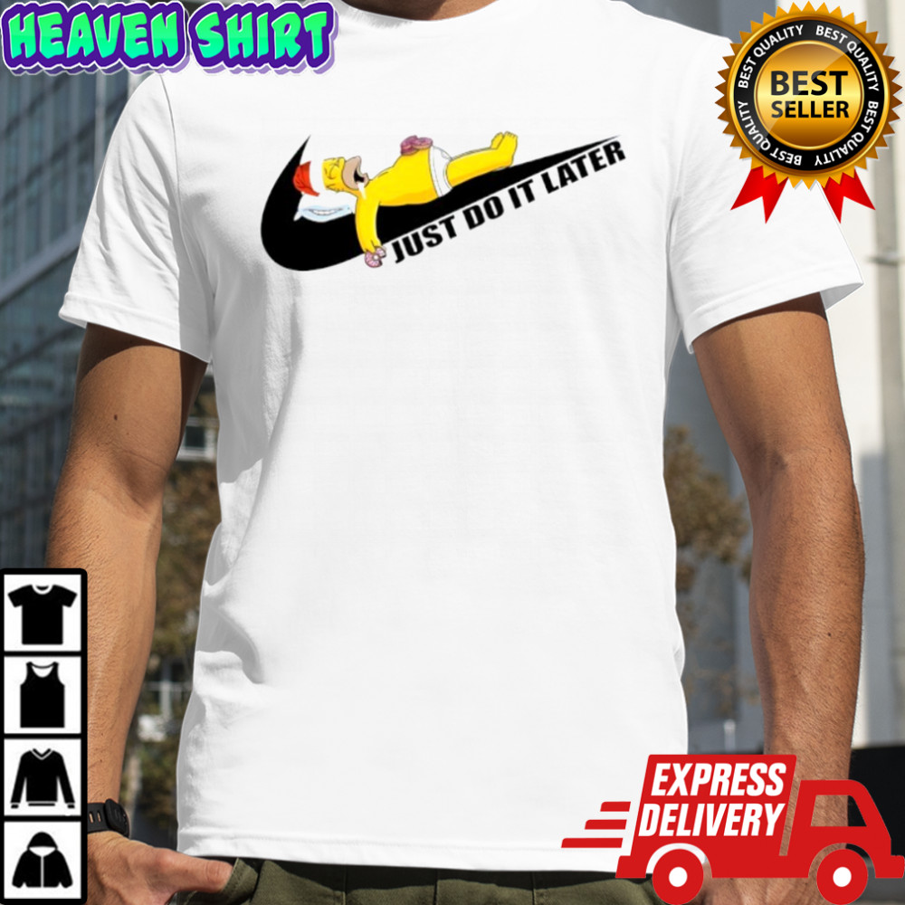 Homer Simpson Christmas just do it later shirt
