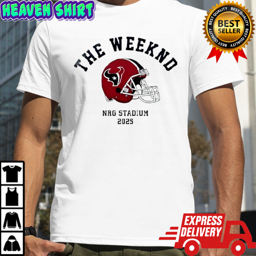 Houston Texans X The Weeknd Nrg Stadium Helmet Portrait Shirt