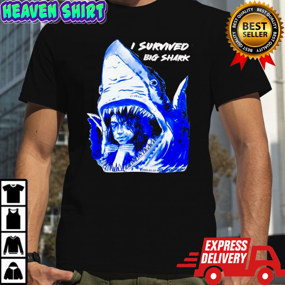 I Survived Big Shark Tommy Wiseau Shirt