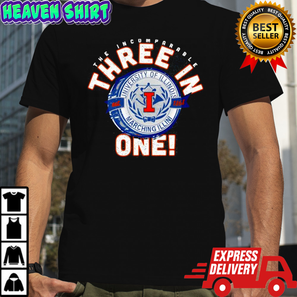 Illinois Marching Band Drum 3 in shirt