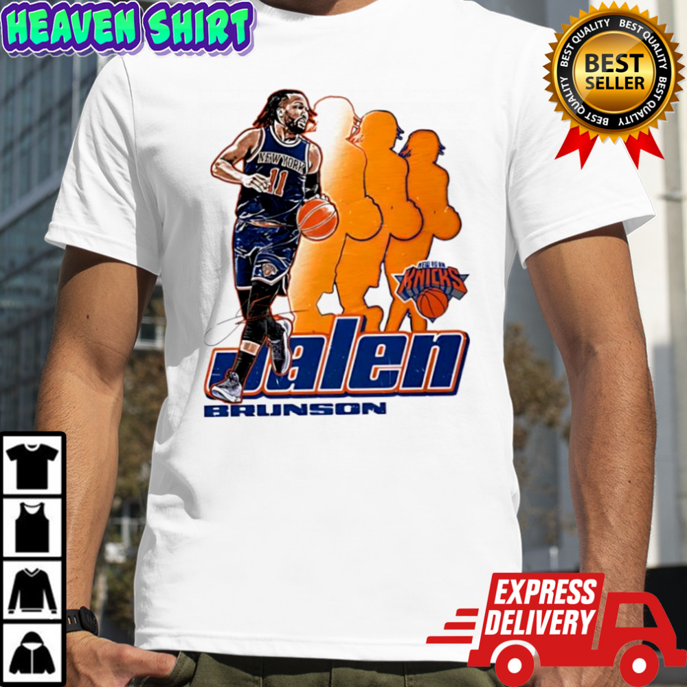 Jalen Brunson New York Knicks Signature 11 Retro Vibe Graphic shirt