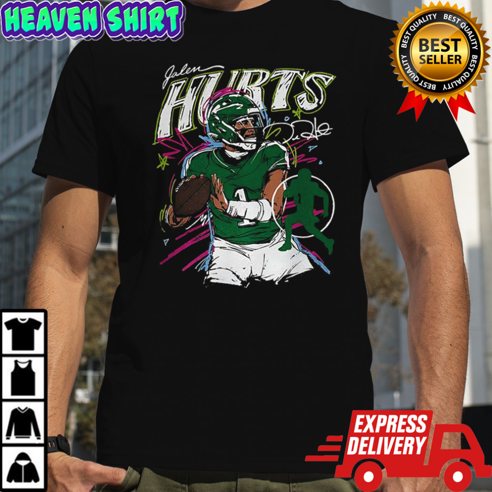 Jalen Hurts Philadelphia Eagles football sribble signture shirt