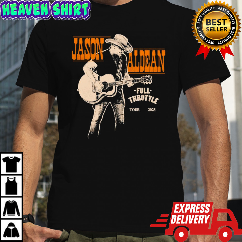 Jason Aldean Full Throttle Tour 2025 Guitar T-shirt