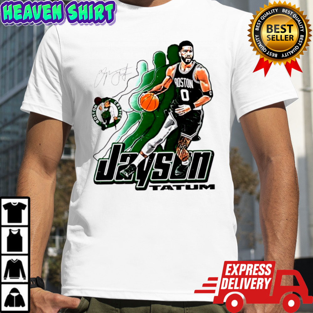 Jayson Tatum Boston Celtics Signature 0 Retro Vibe Graphic shirt