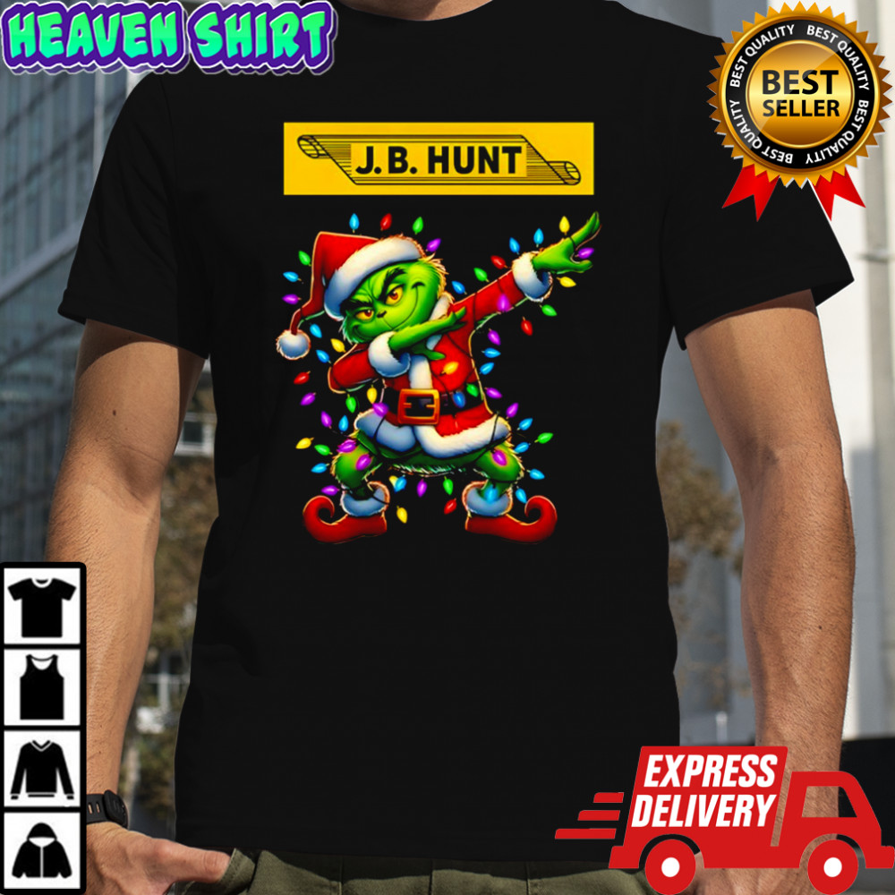 J.B. Hunt Transport Services x Grinch Lights Dabbing Christmas shirt