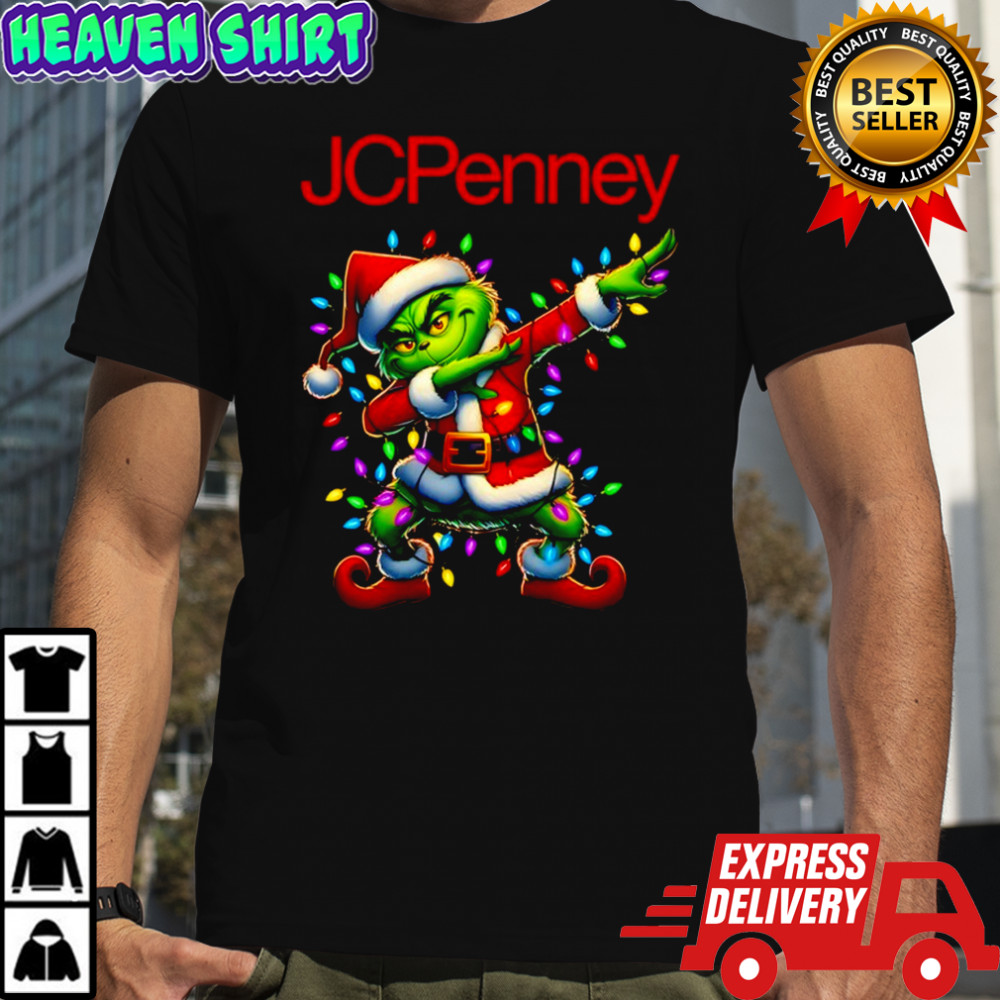 JCPenney x Grinch Lights Dabbing Christmas shirt