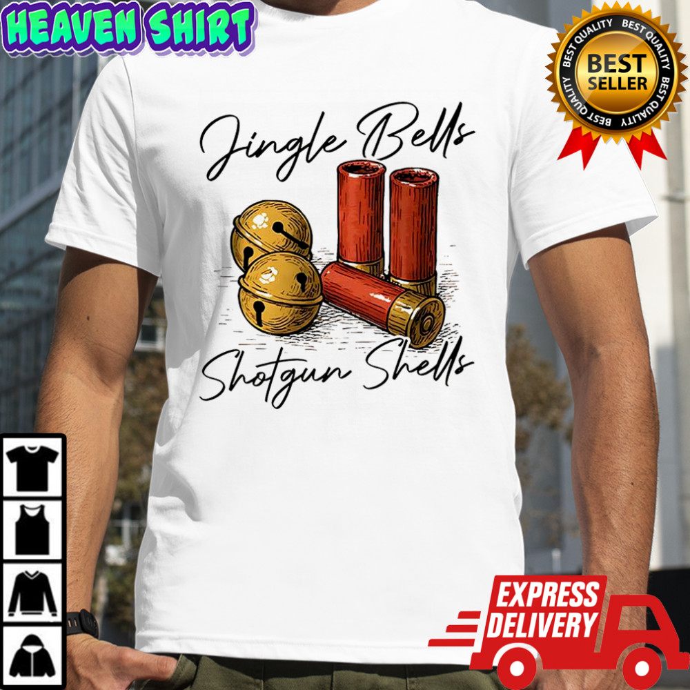 Jingle bells shotgun shells bullets Christmas shirt