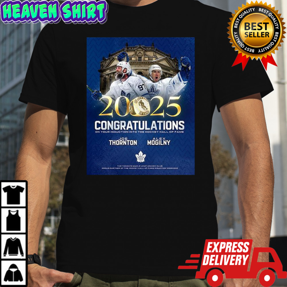 Joe Thornton and Alex Mogilny 2025 Congratulation shirt