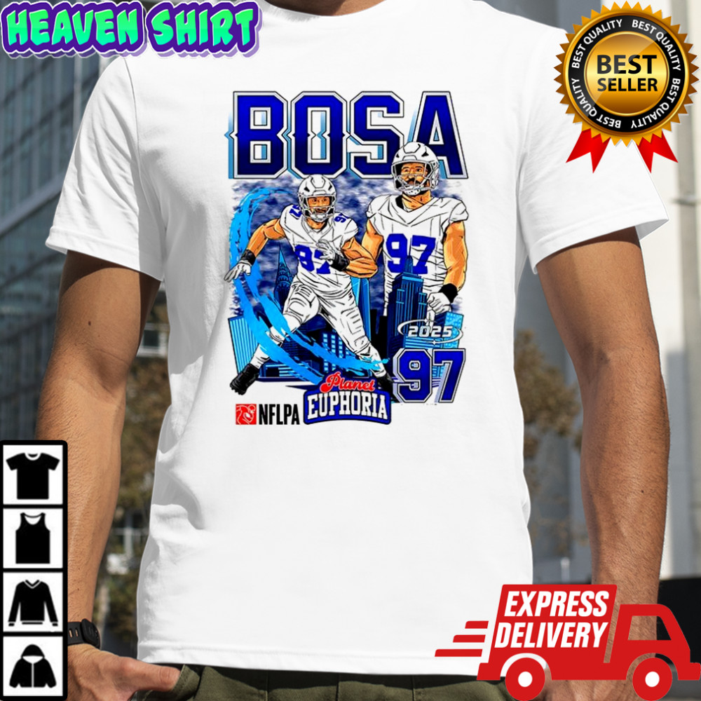 Joey Bosa Buffalo Bills football number 97 skyline cartoon shirt