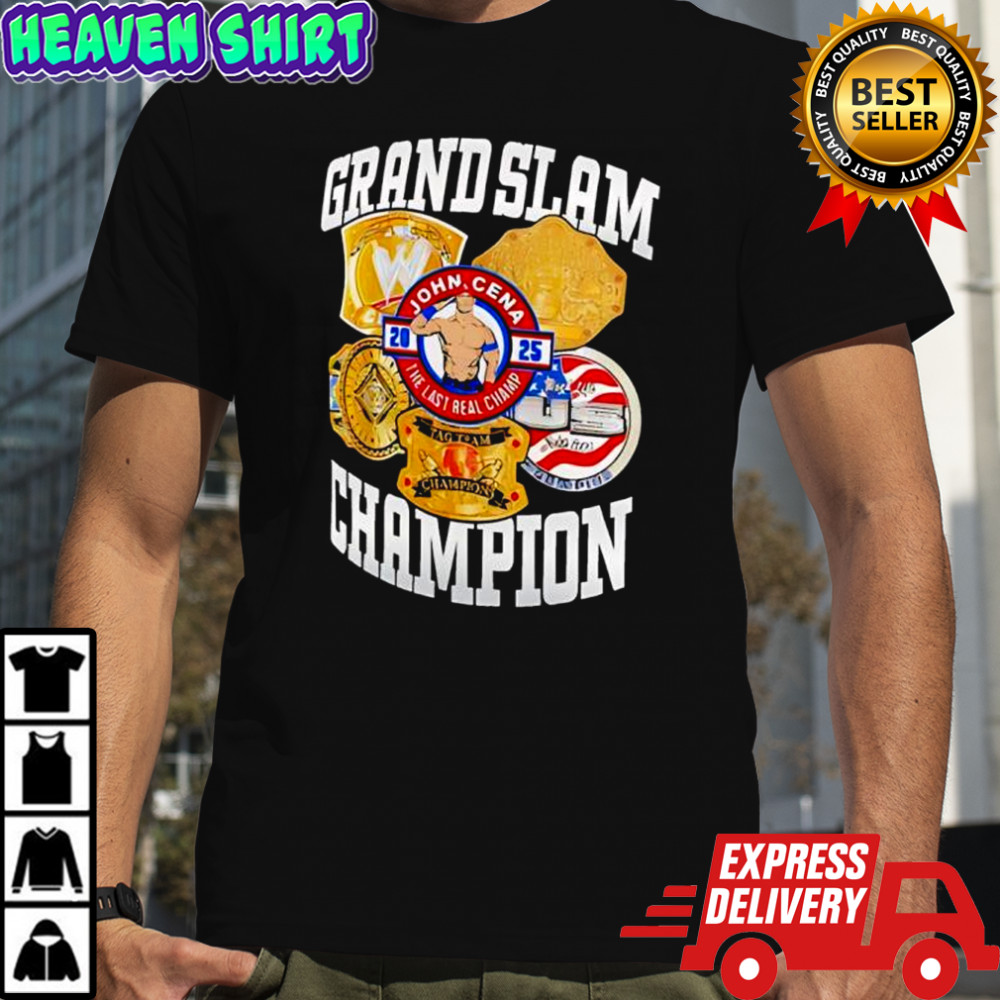 John Cena Grand Slam Champion 2025 graphic shirt