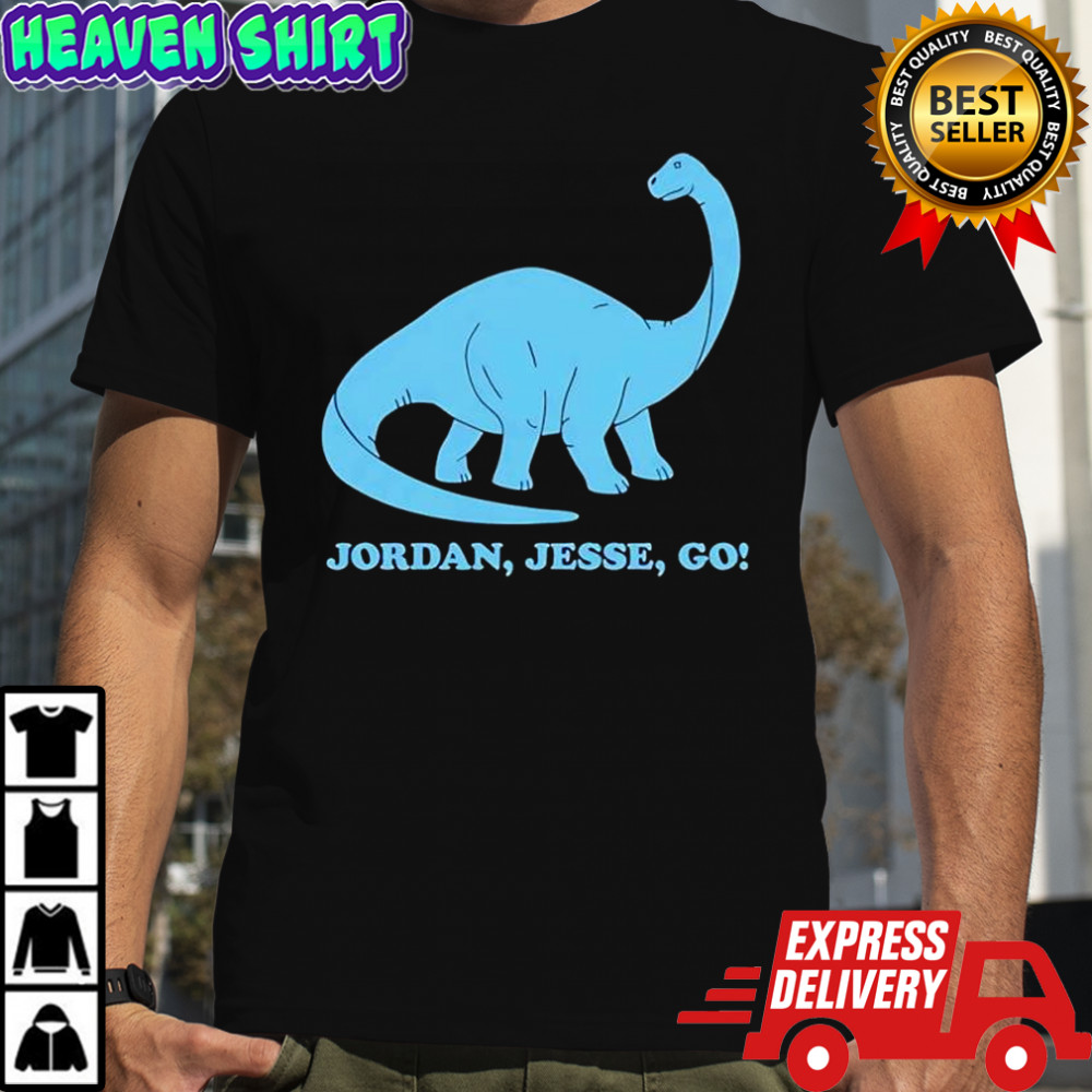Jordan Jesse Go dinosaur shirt