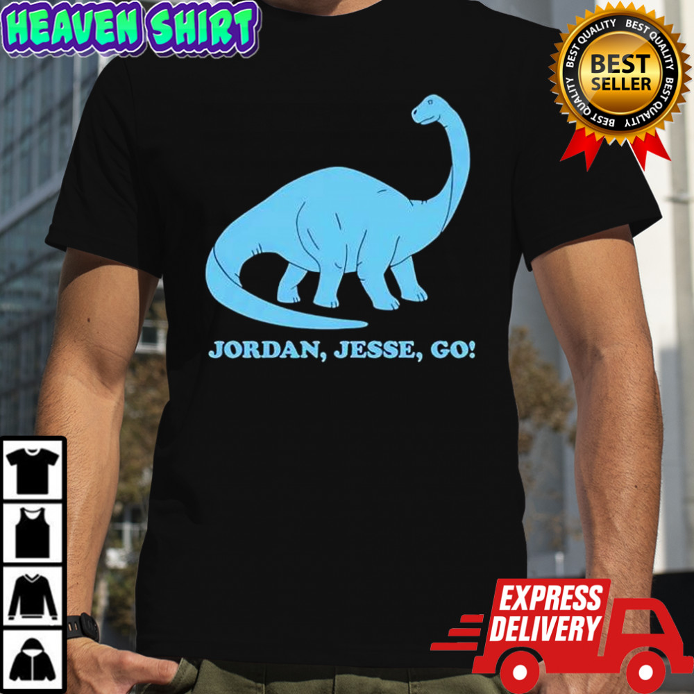 Jordan Jesse Go dinosaur shirt