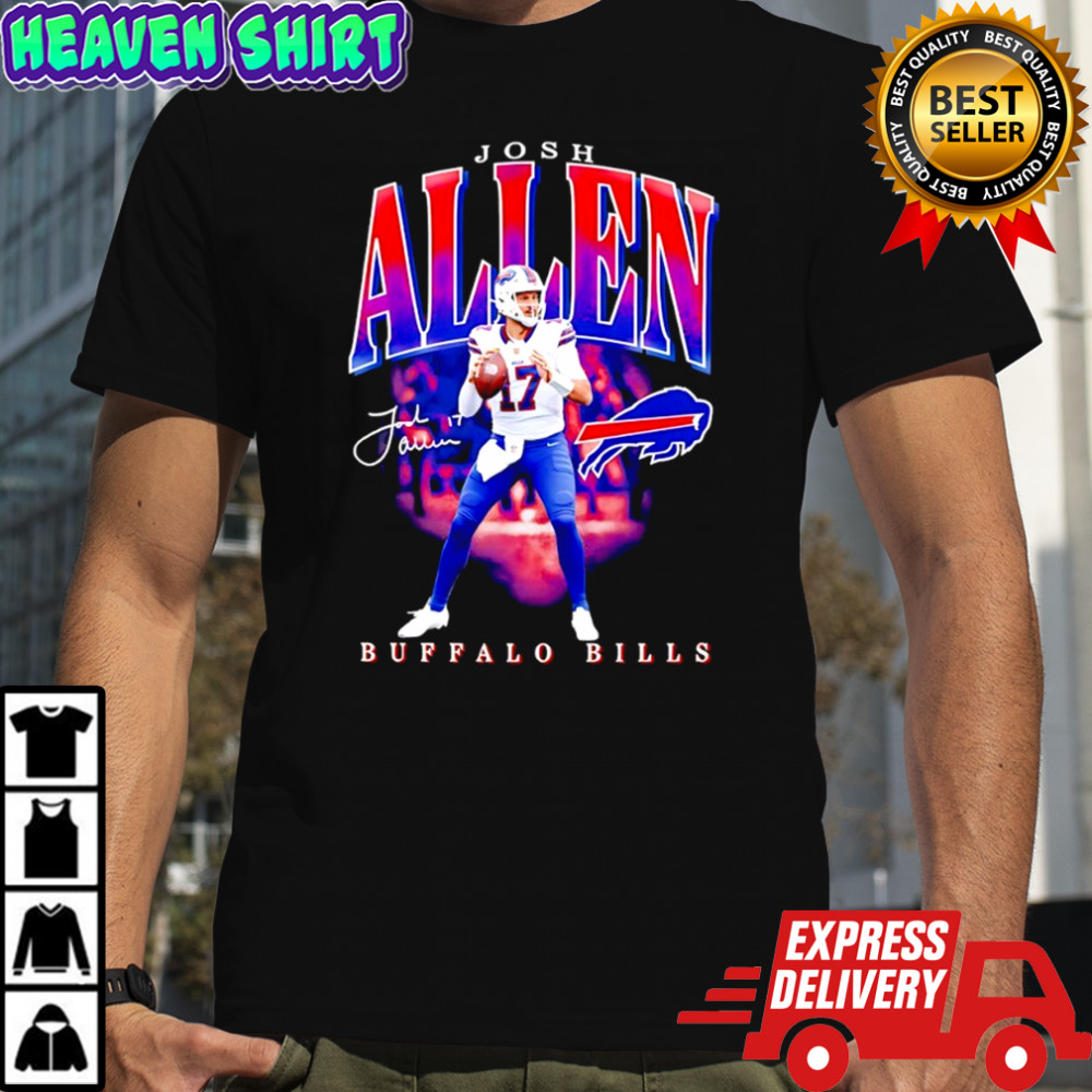 Josh Allen Buffalo Bills football player signature shirt