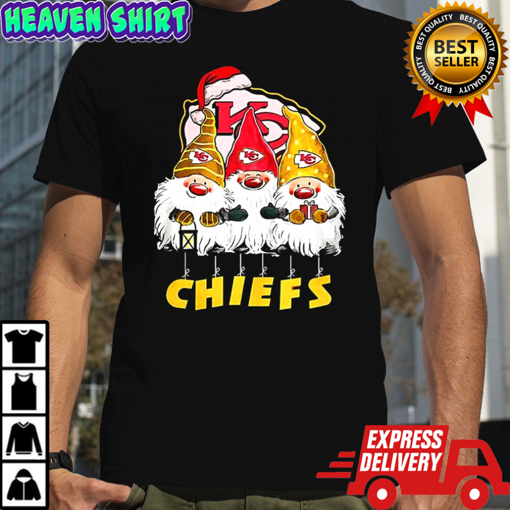 Kansas City Chiefs football gnomes Christmas shirt