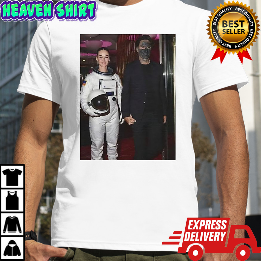 Katy and Trudeau Halloween costumes meme shirt