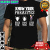 Know your parasites anti Trump dabbing deer tick dog tick luna tick shirt