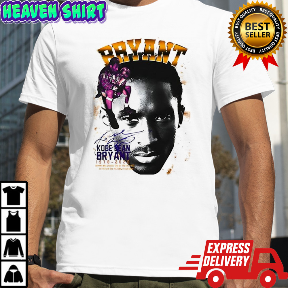 Kobe Bryant Los Angeles Lakers basketball tribute signature vintage shirt