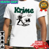 Krime do you believe in Karma man and bear graphic shirt