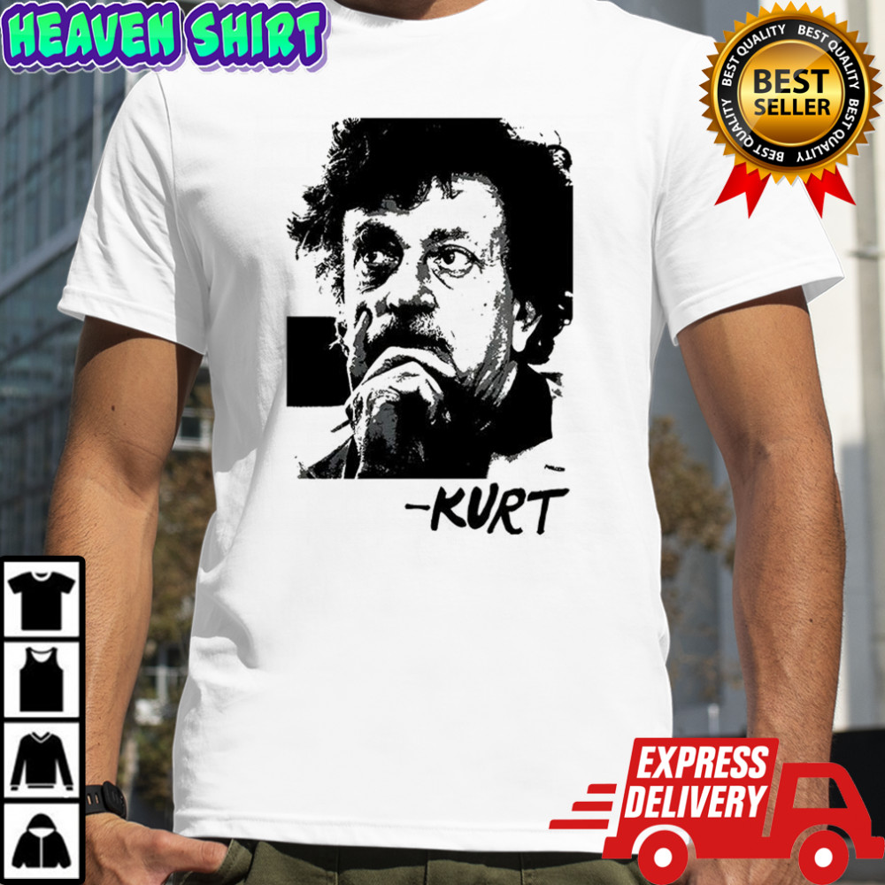 Kurt Vonnegut portrait tribute retro shirt