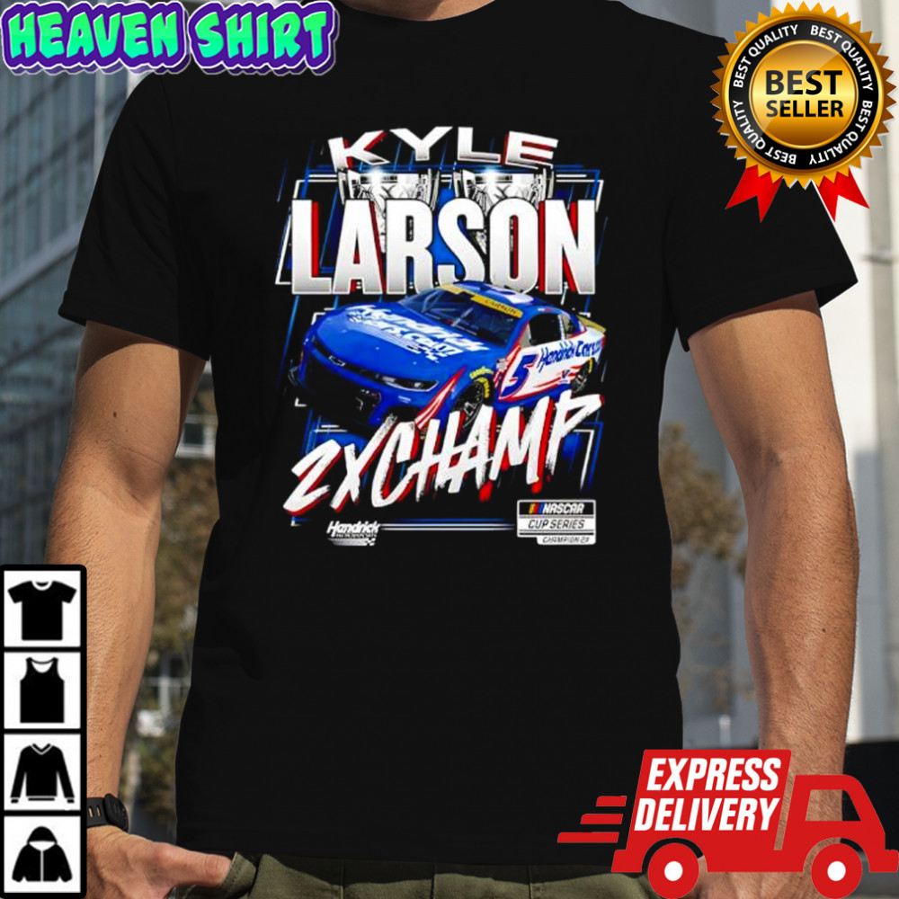 Kyle Larson Hendrick Motorsports Team Collection Two-Time NASCAR Cup Series Champion shirt