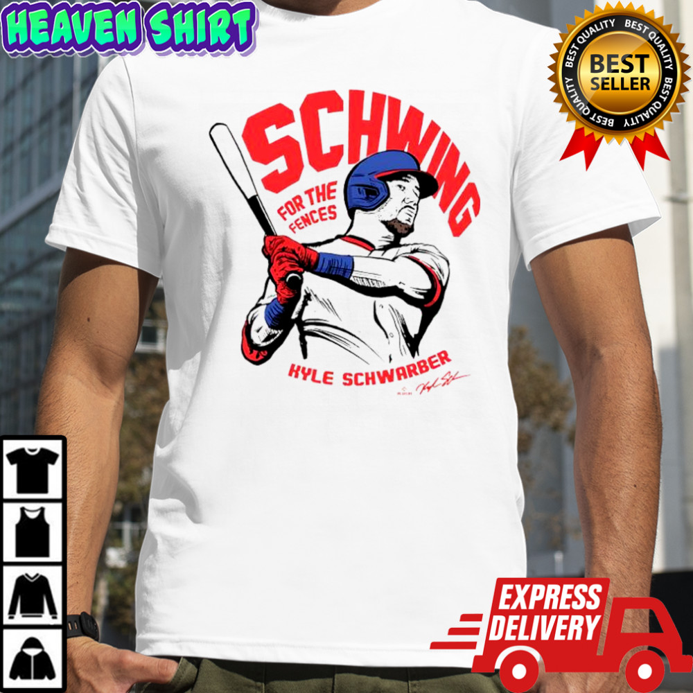 Kyle Schwarber Philadelphia Baseball Schwing For The Fences signature moment shirt