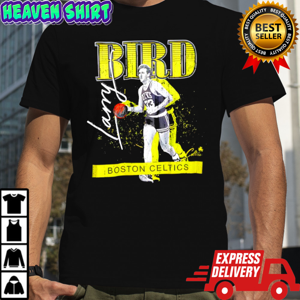 Larry Bird Boston Celtics Mitchell & Ness Neon Pop signature shirt