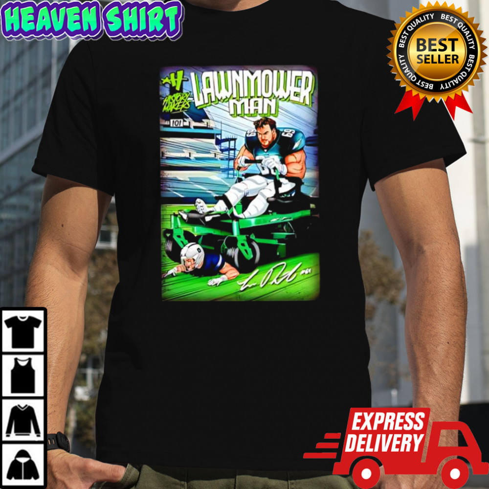 Lawnmower Man Jason Kelce Philadelphia Eagles signature shirt
