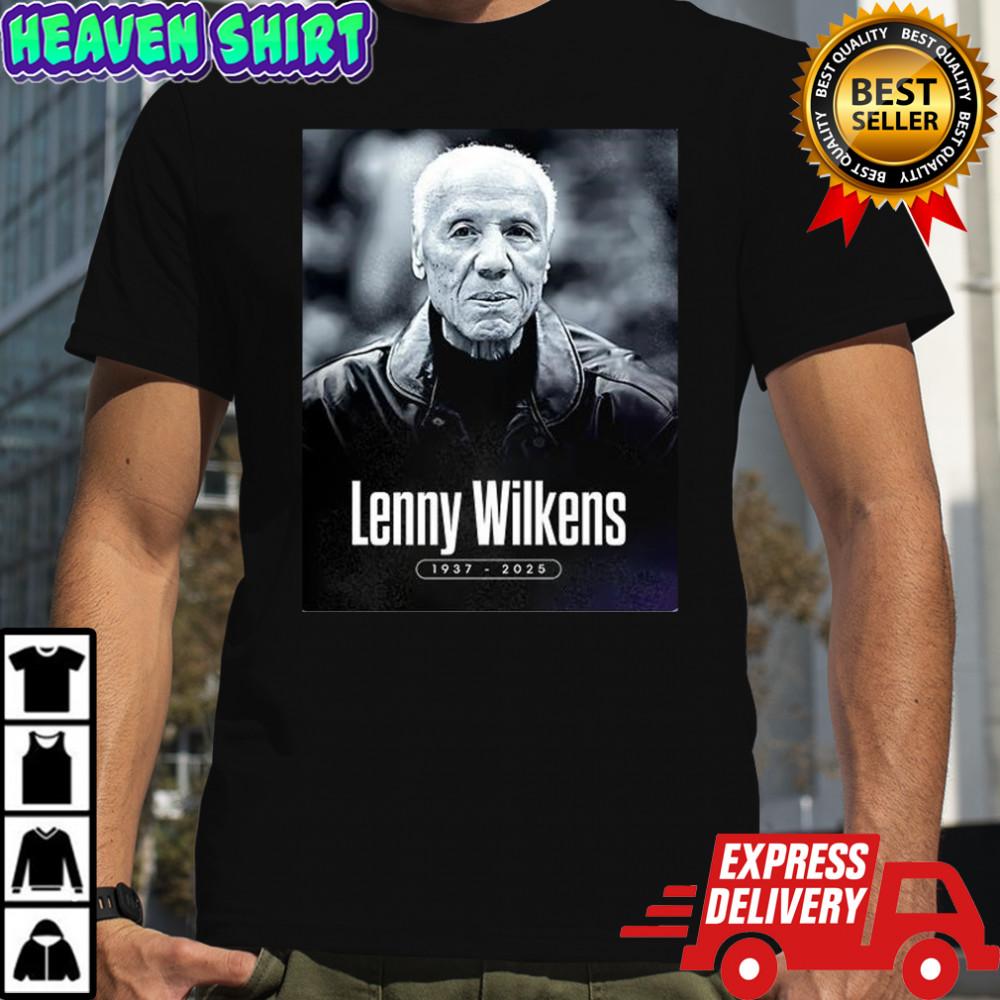Lenny Wilkens Hall of Fame basketball 1937-2025 shirt