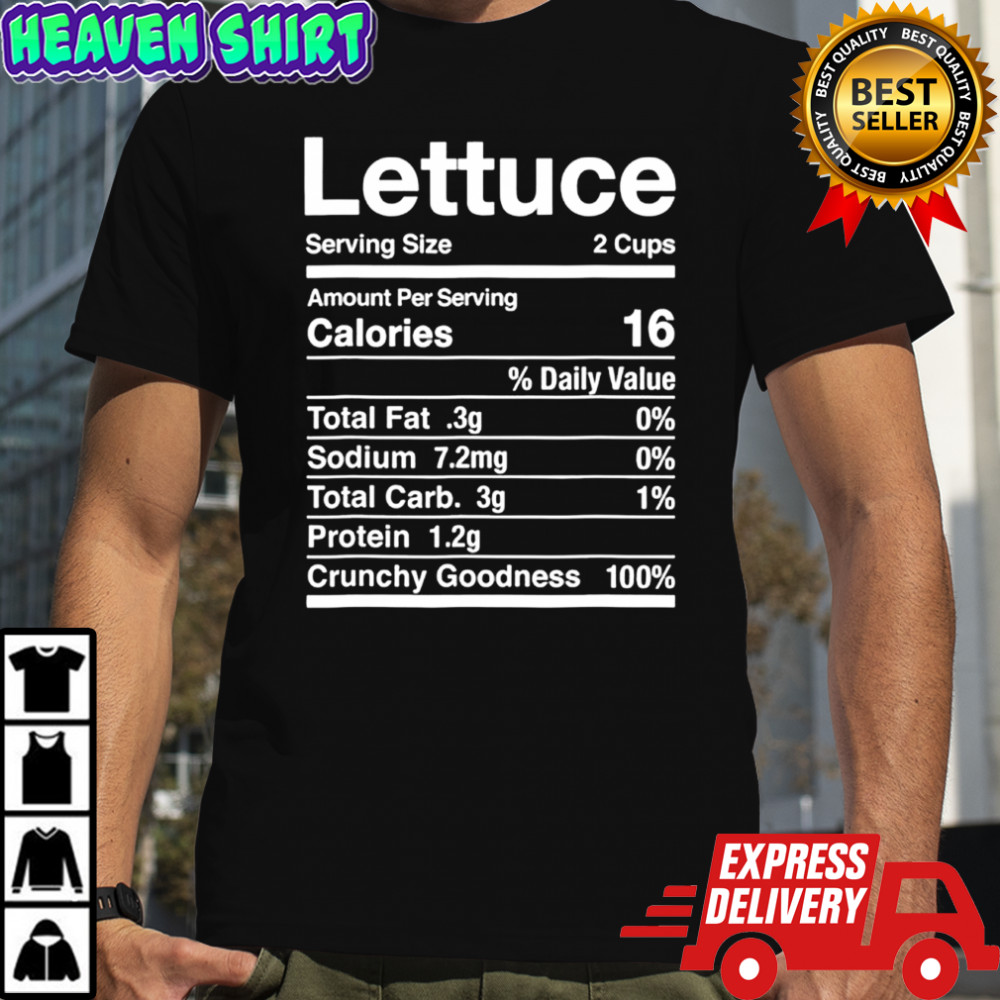 Lettuce Costume Nutrition Facts Lettuce shirt