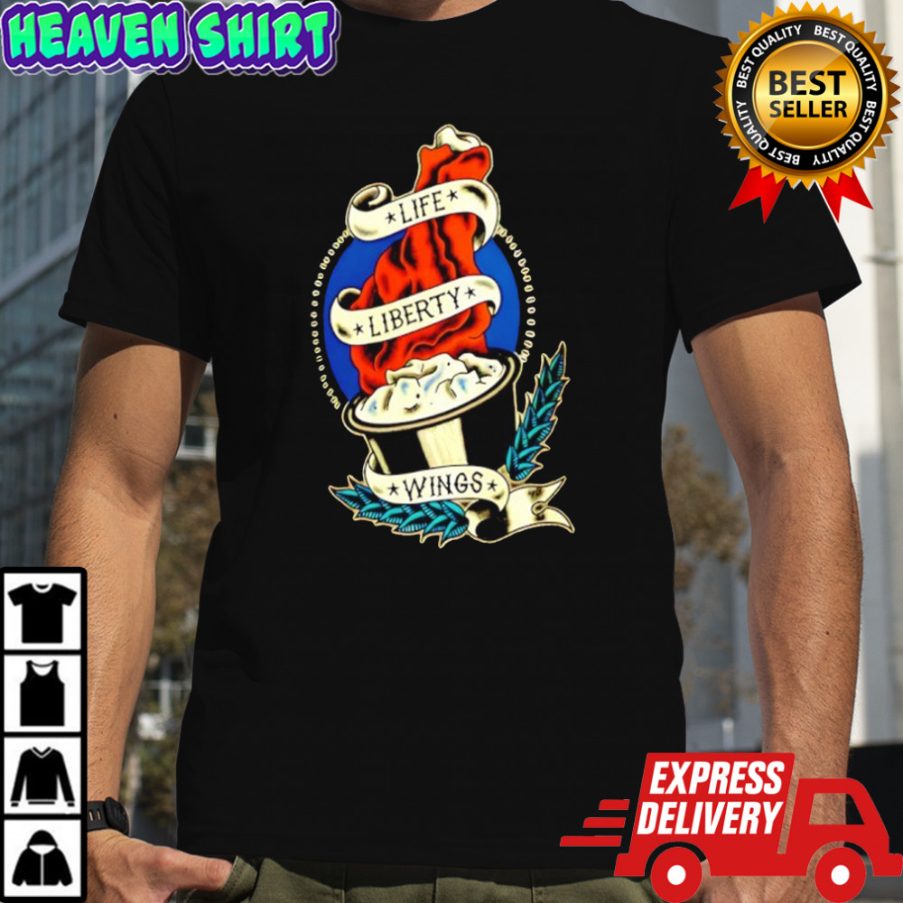 Life Liberty Wings Garment Dyed shirt