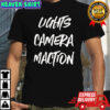 Lights Camera Maction capital letters shirt