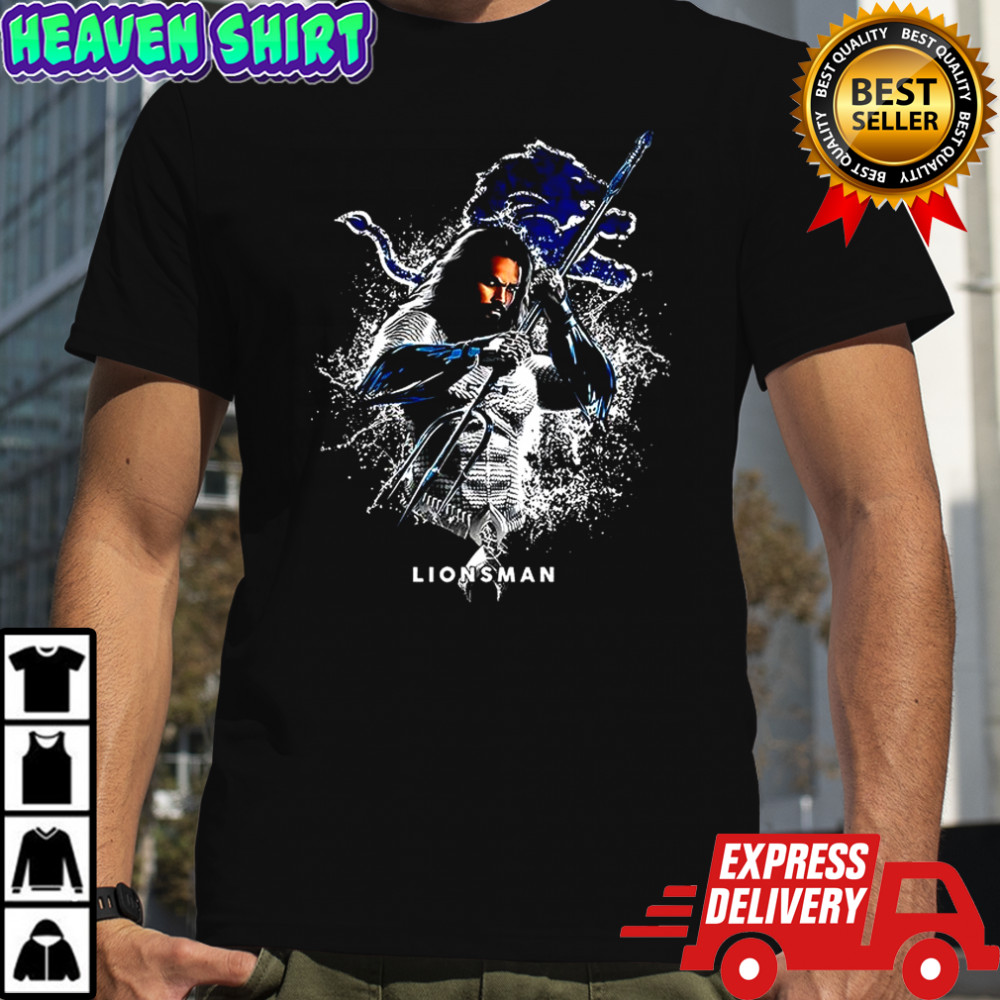 Lionsman Detroit Lions football X Aquaman superhero shirt