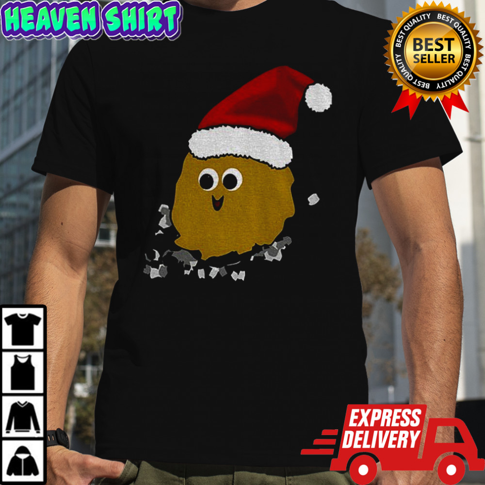 Little poop Santa hat Merry Christmas funny shirt