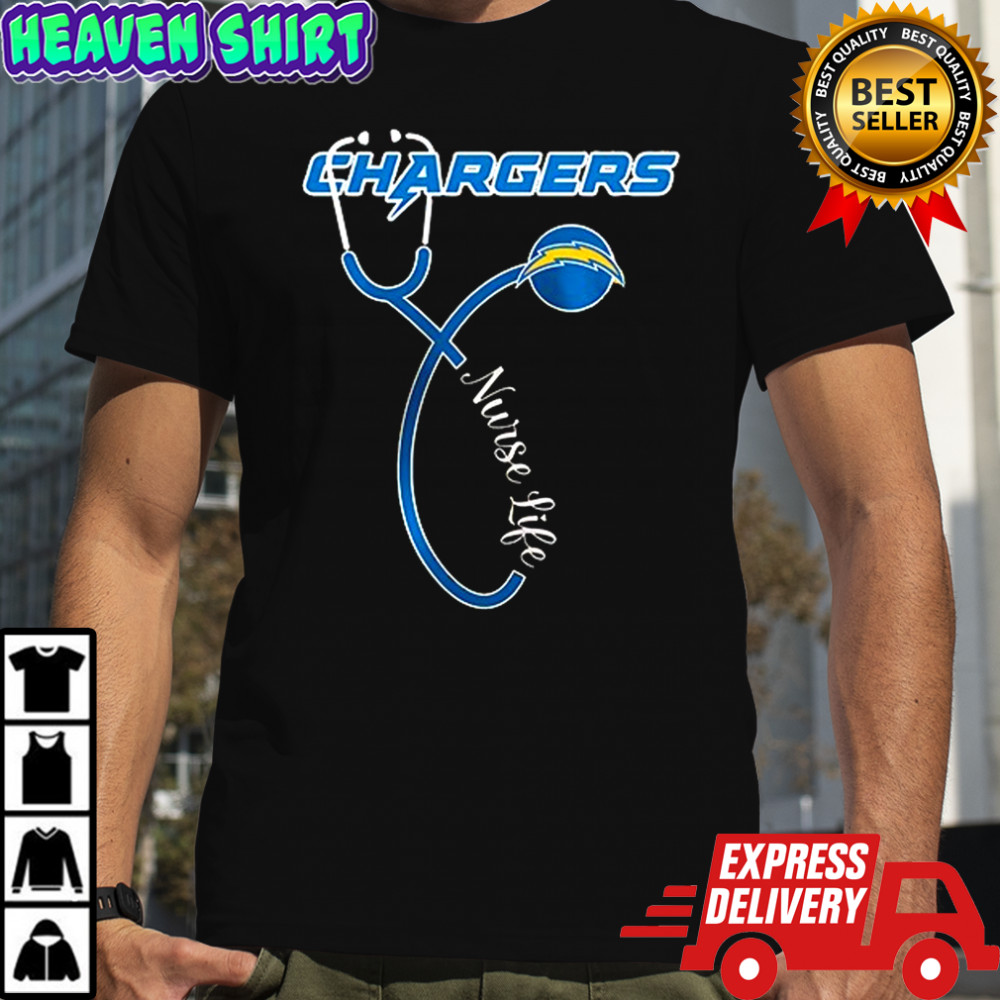 Los Angeles Chargers x Nurse life it’s a work of heart shirt