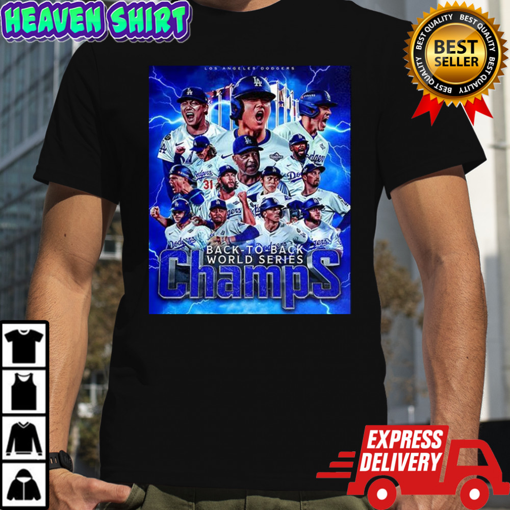 Los Angeles Dodgers 2025 Back-to-back World Series Champions team shirt
