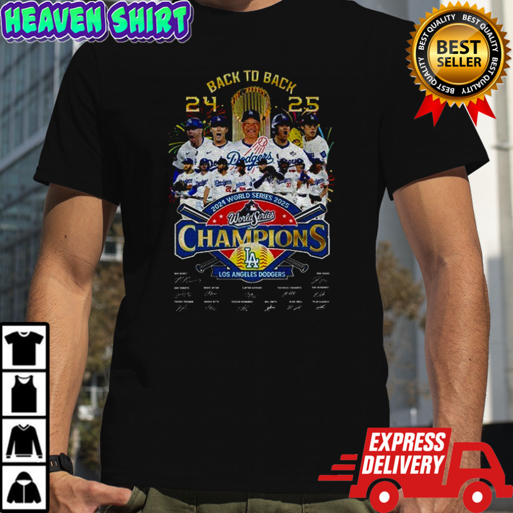 Los Angeles Dodgers 2025 MLB Back-to-back World Series Champions shirt