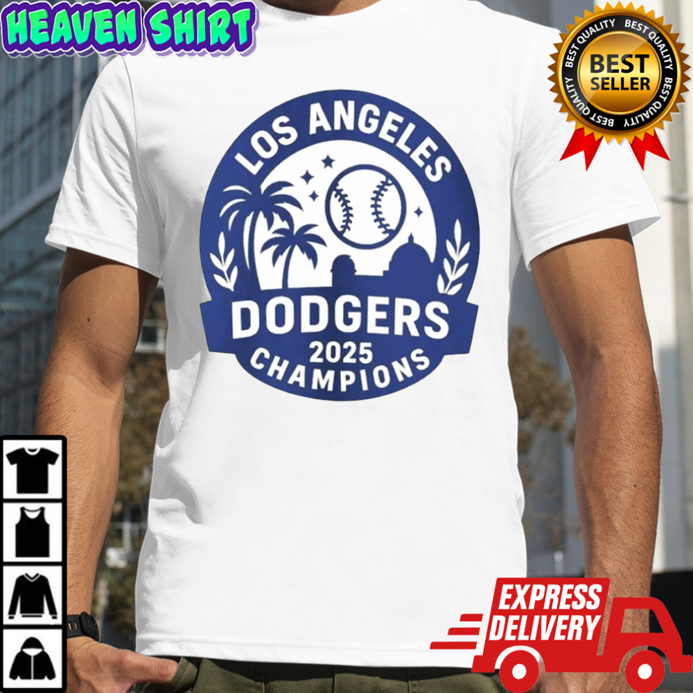 Los Angeles Dodgers 2025 World Series Champions MLB logo shirt
