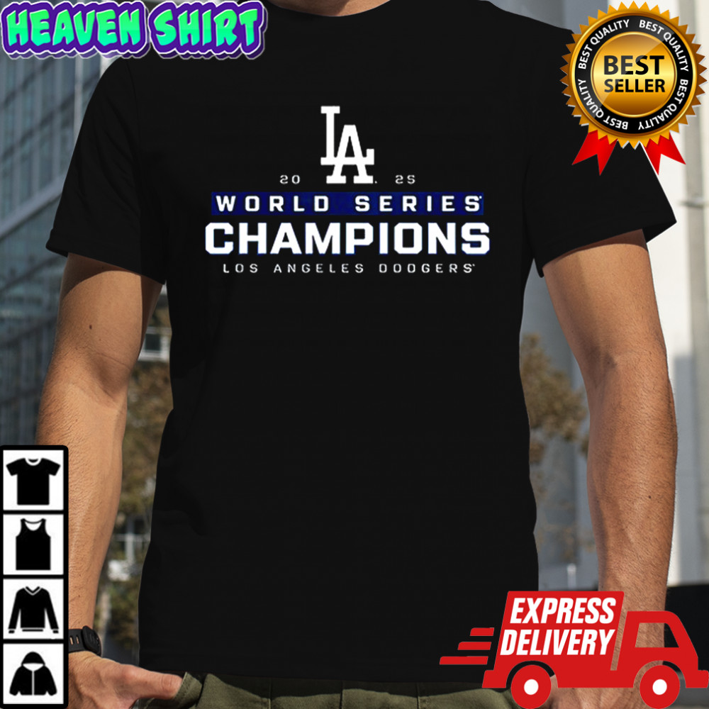 Los Angeles Dodgers 2025 World Series signatures T-shirt