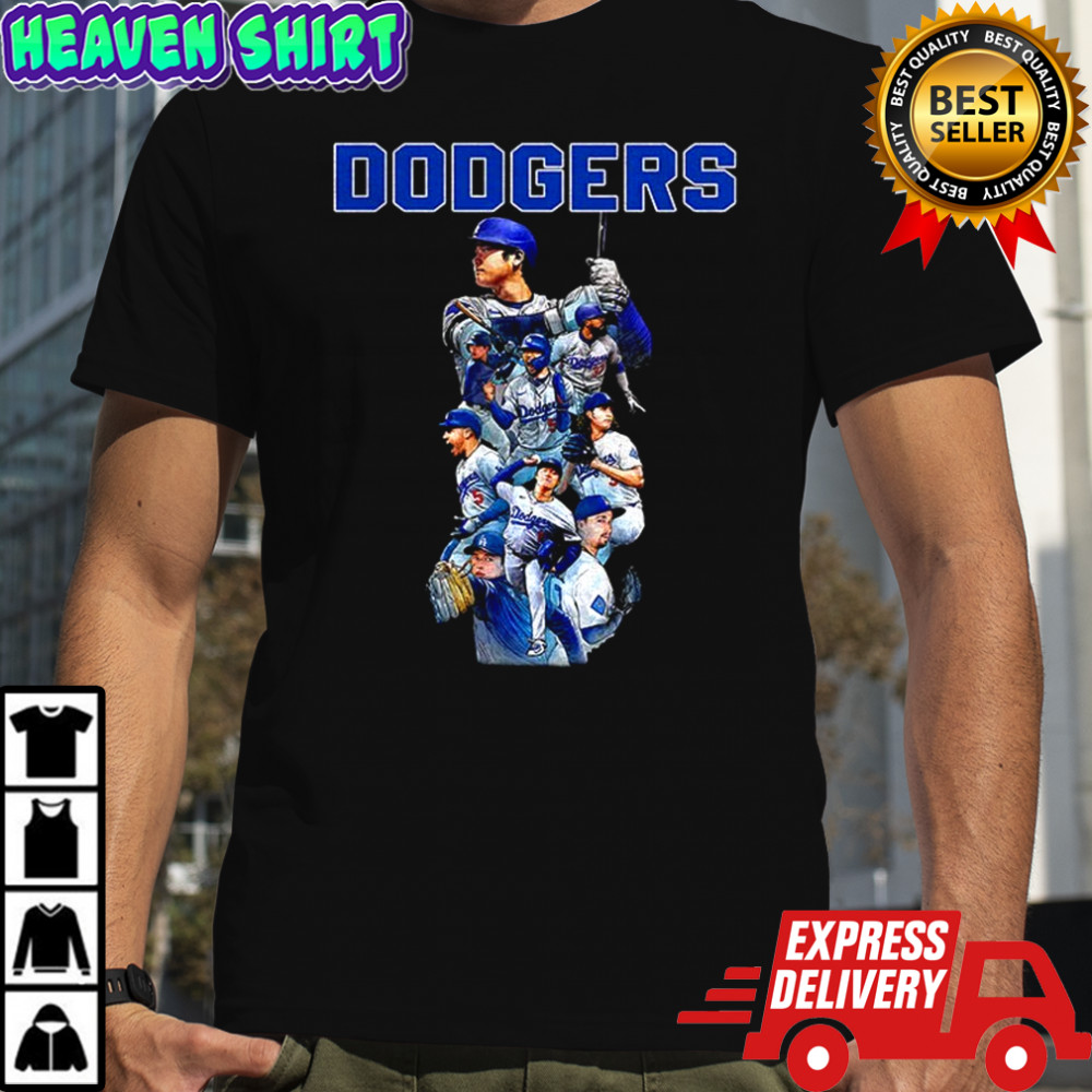 Los Angeles Dodgers All Team 2025 World Series MLB Champions players cartoon shirt